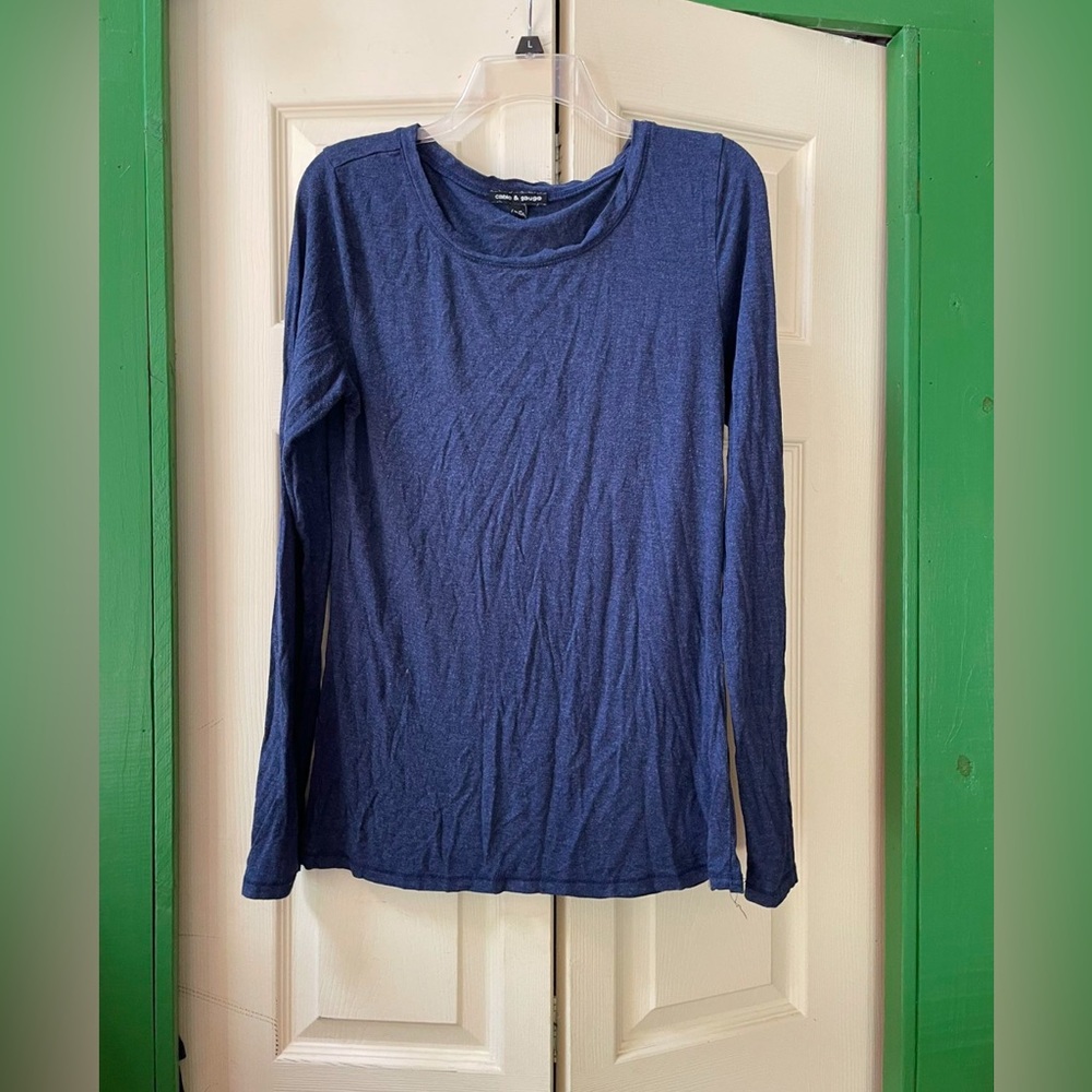 Cable & Gauge Navy Long Sleeve Tee